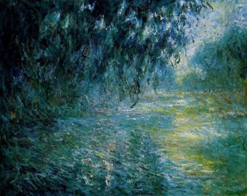  Seine Kunst - Morgen auf der Seine im Regen Claude Monet